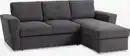 Bild 1 von Schlafsofa Chaiselongue VEJLBY Stoff dunkelgrau