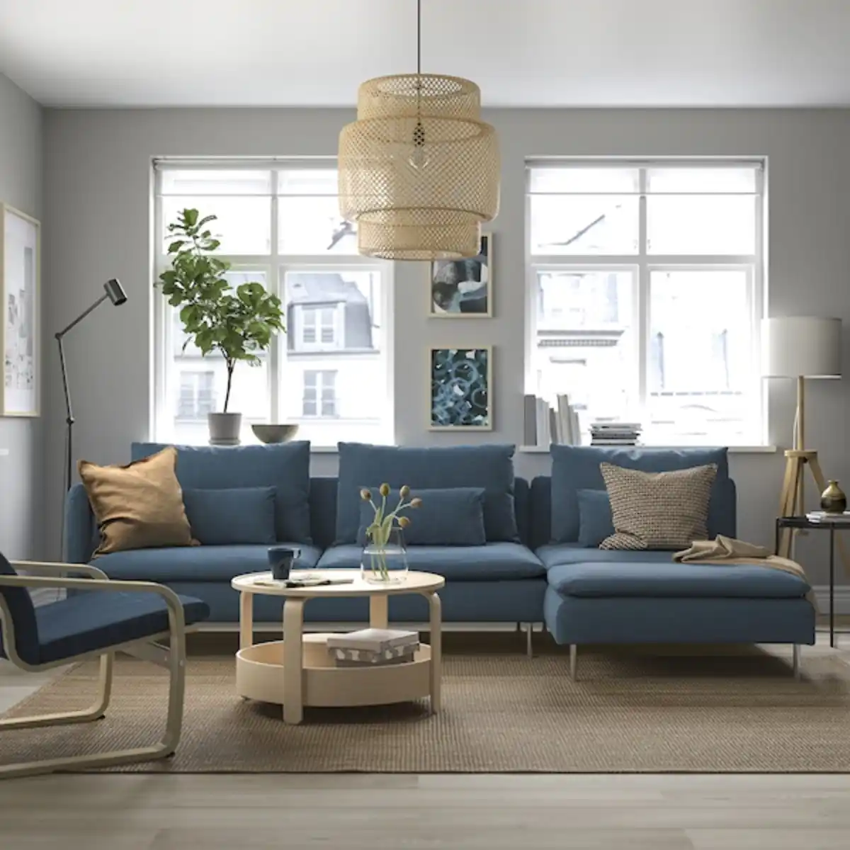 Bild 2 von SÖDERHAMN 4er-Sofa mit Récamiere