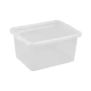 Schrankbox 20 L transparent, Schrank-Organizer, Aufbewahrungsbox, Kunststoffbox