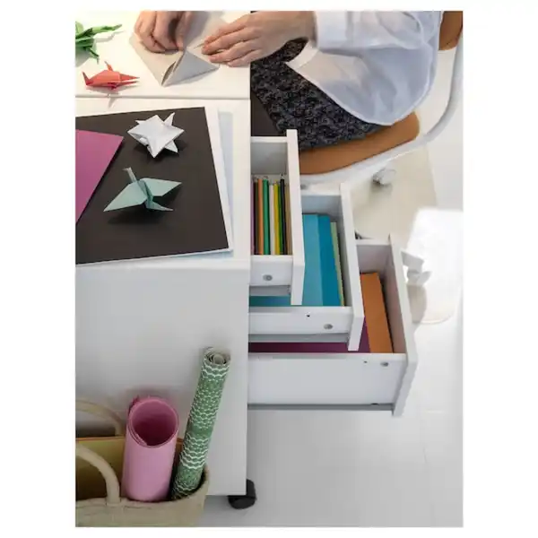 Bild 4 von MICKE Schubladenelement auf Rollen, weiß 35x75 cm