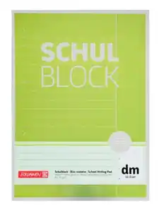 Brunnen Schulblock A4 Lineatur DM 50 Blatt