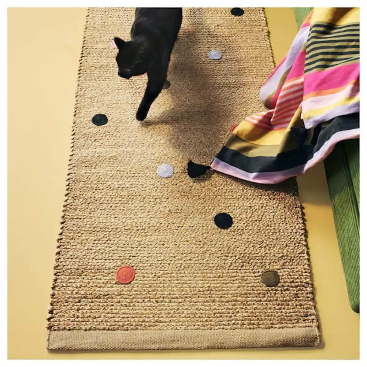 Bild 4 von MÄVINN Läufer, flach gewebt, Punkte natur 70x180 cm