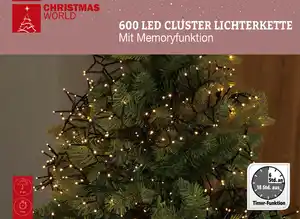 WH Lichterkette Cluster 600LED 8Fkt. Mem.T. IP44