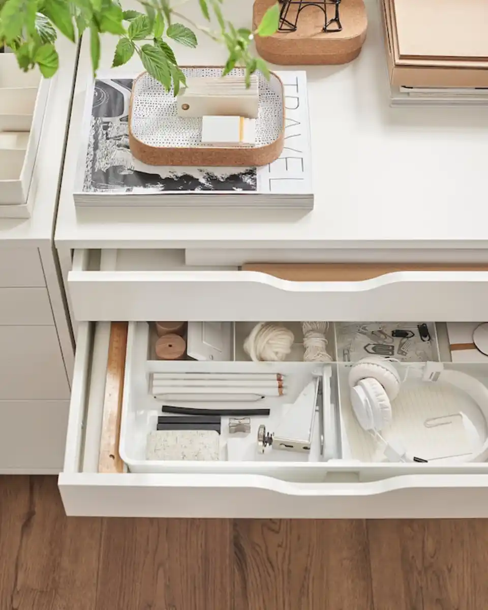 Bild 4 von ALEX Schubladenelement auf Rollen, weiß 67x66 cm