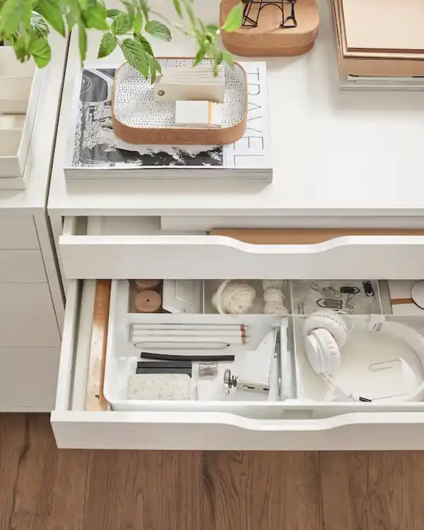 Bild 4 von ALEX Schubladenelement auf Rollen, weiß 67x66 cm