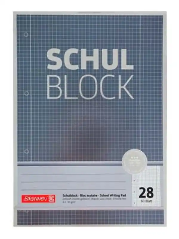 Bild 1 von Brunnen Schulblock A4 Lineatur 28 50 Blatt