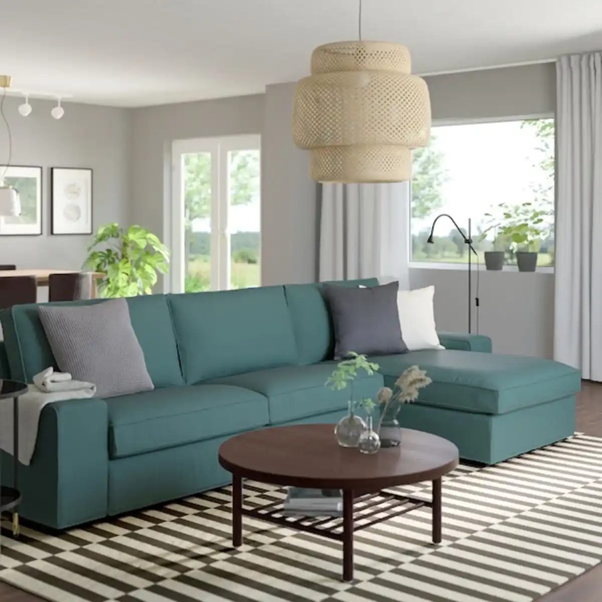 Bild 2 von KIVIK 4er-Sofa mit Récamiere
