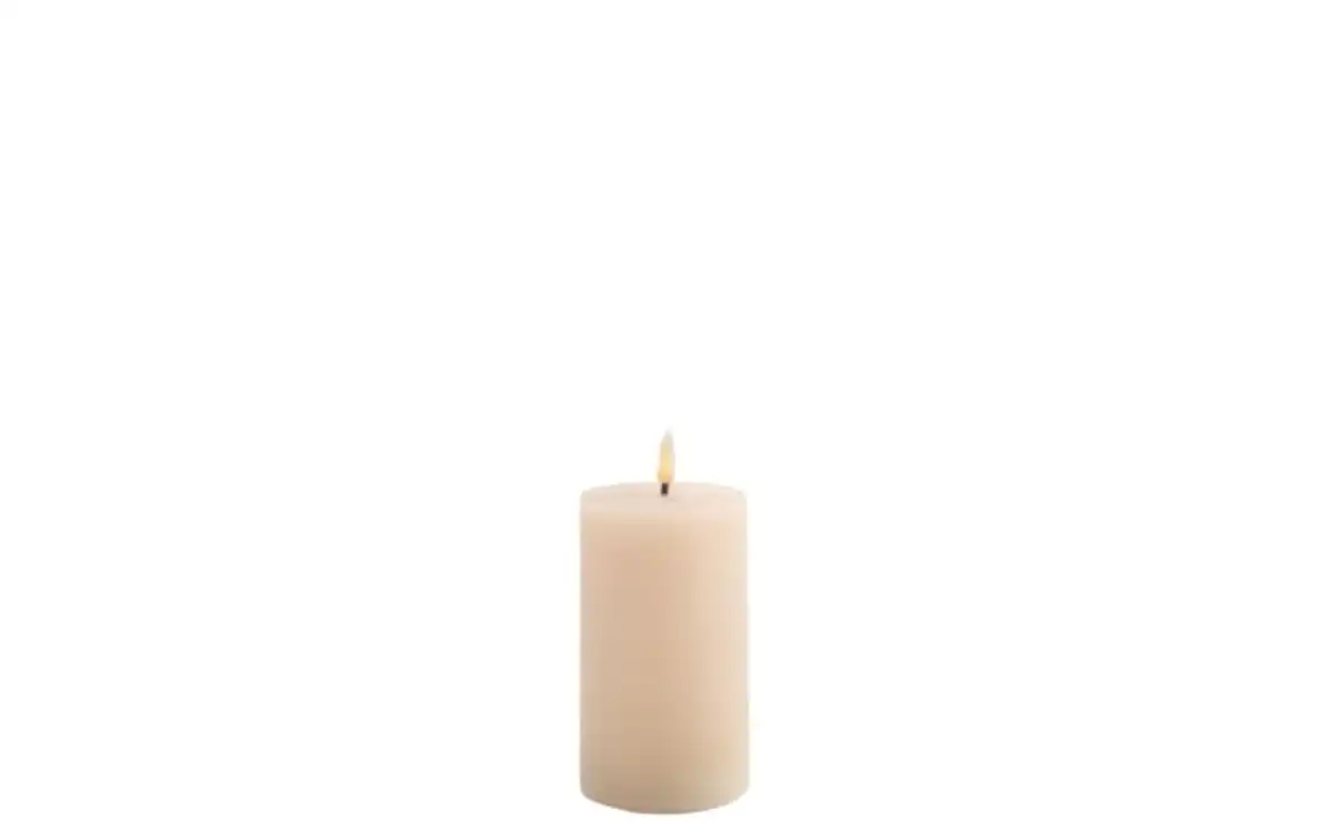 Bild 1 von LED-Echtwachskerze, creme, 12,5 cm