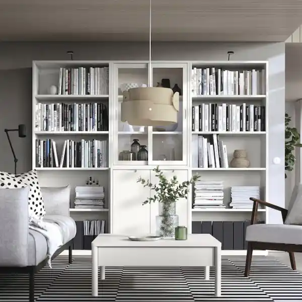 Bild 3 von TONSTAD Bücherregal, elfenbeinweiß 81x37x201 cm