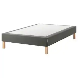 ESPEVÄR Boxspring mit Beinen, dunkelgrau 140x200 cm