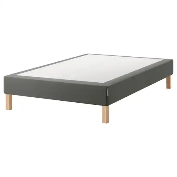 Bild 1 von ESPEVÄR Boxspring mit Beinen, dunkelgrau 140x200 cm