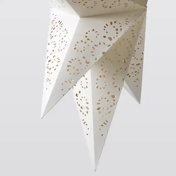 Bild 2 von STRÅLA Leuchtenschirm, Spitze/weiß 90 cm