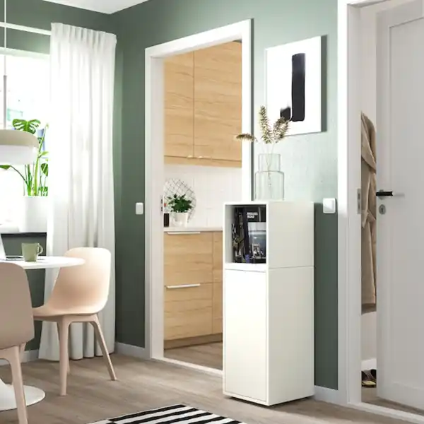 Bild 2 von EKET Schrankkombination/Füße, weiß 35x35x107 cm