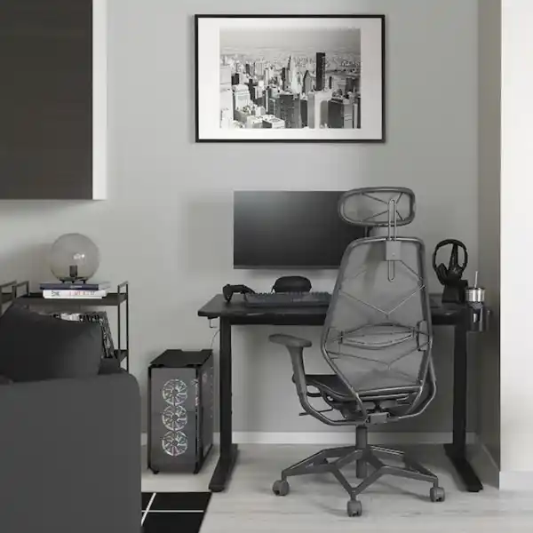 Bild 4 von UTMANING Gamingschreibtisch, schwarz 120x80 cm