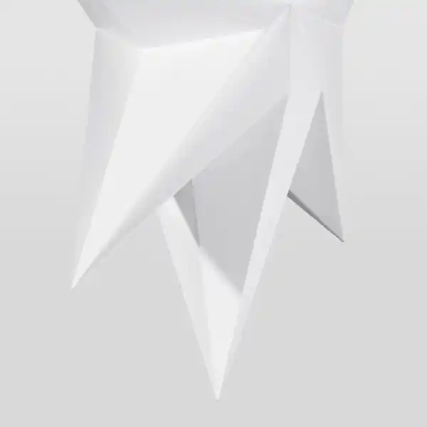 Bild 4 von STRÅLA Leuchtenschirm, 3-D-Formen/sternförmig weiß 70 cm