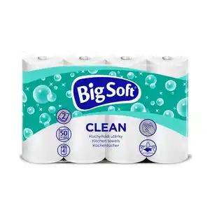 Big Soft Küchenrolle 2-lagig 4 Rollen je 50 Blatt