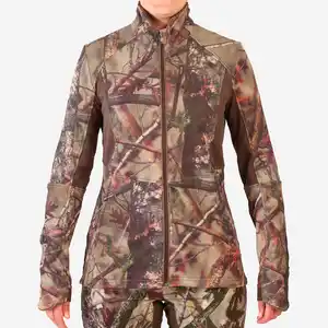 Jagdjacke Damen 500 leise, camouflage