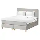 Bild 1 von DUNVIK Boxspringbett, Vågstranda fest/mittelfest/Tuddal Gunnared beige 160x200 cm