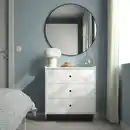 Bild 3 von RACKNÄS Kommode mit 3 Schubladen, weiß/zur Wandmontage 69x78 cm