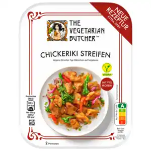 The Vegetarian Butcher Chickeriki Streifen auf Sojabasis vegan 160g