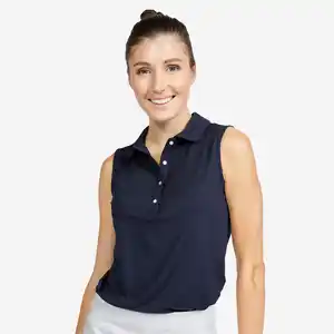 Damen Golf Poloshirt kurzarm - WW500 blau