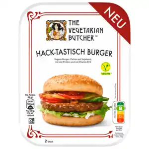 The Vegetarian Butcher Hack-Tastisch Burger auf Sojabasis vegan 160g