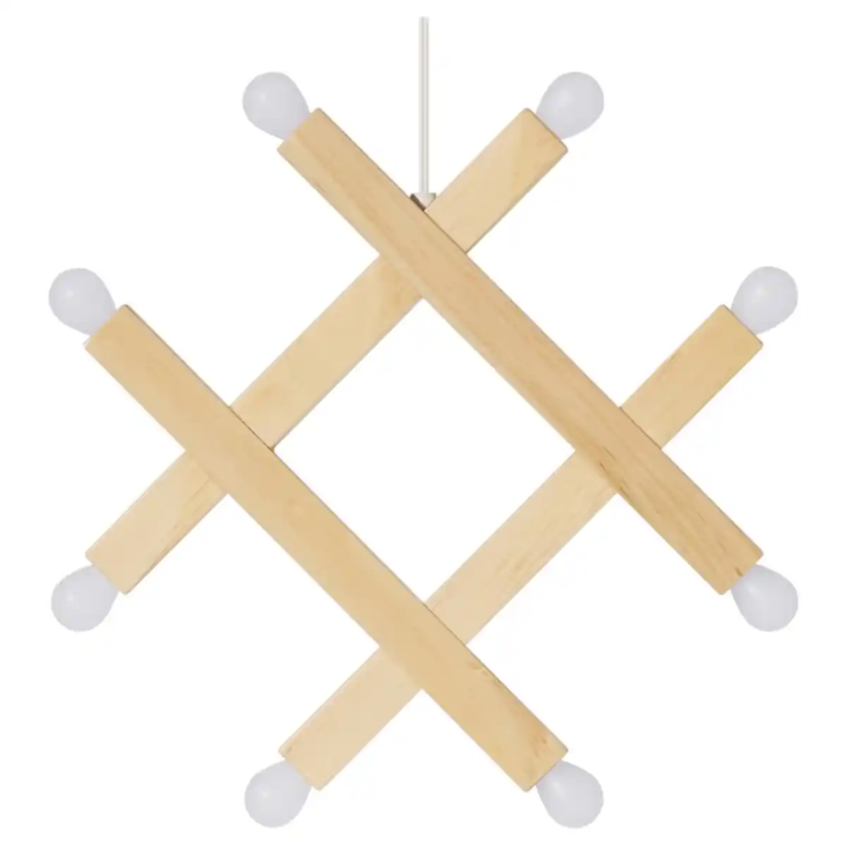 Bild 1 von STRÅLA LED-Hängeleuchte, batteriebetrieben/Kiefer 25 cm