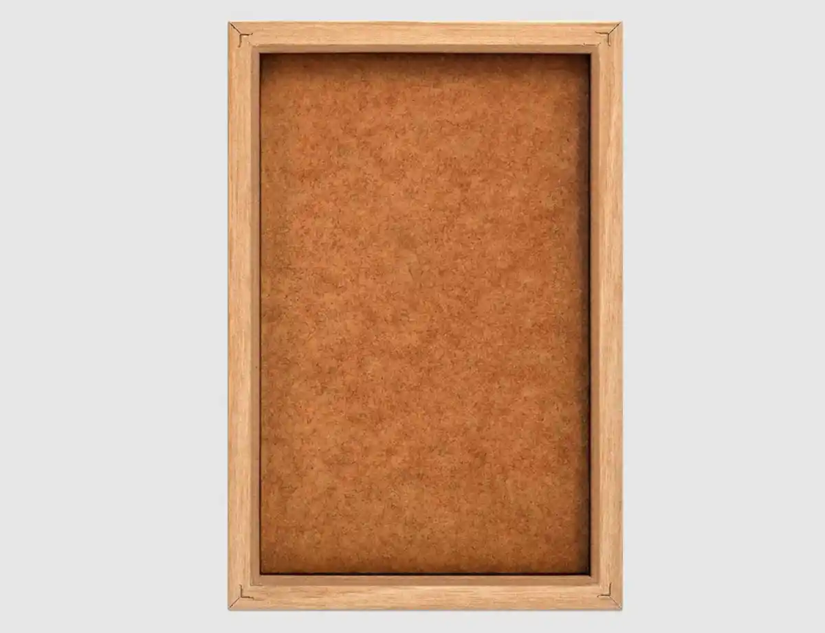Bild 4 von Bild Slim Frame Wood Aqua Flower