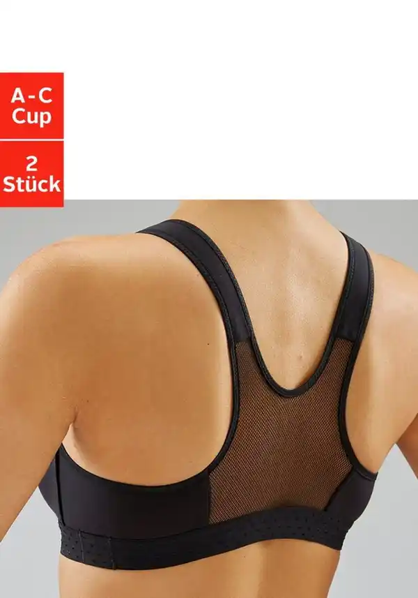 Bild 1 von petite fleur Sport-BH (Packung, 2 Stück) ohne Bügel für Yoga