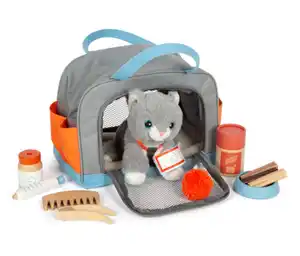 small foot Katze mit Tasche und Pflege-Set