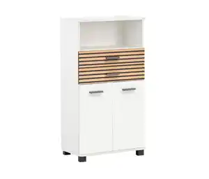 Highboard »Katta«, 2 Türen, 2 Schubladen, matt weiß