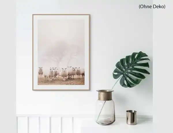 Bild 2 von Bild Slim Frame Wood Schafe