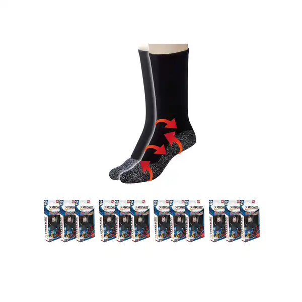 Bild 1 von Best Direct® Thermosocken mit Aluminiumfaser - Wintersocken Stepluxe Anti Cold Socks 12er Pack