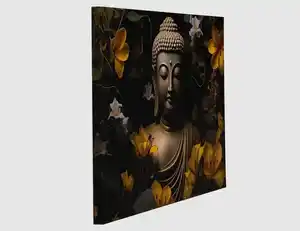 Bild Buddha-Statue mit Blumen