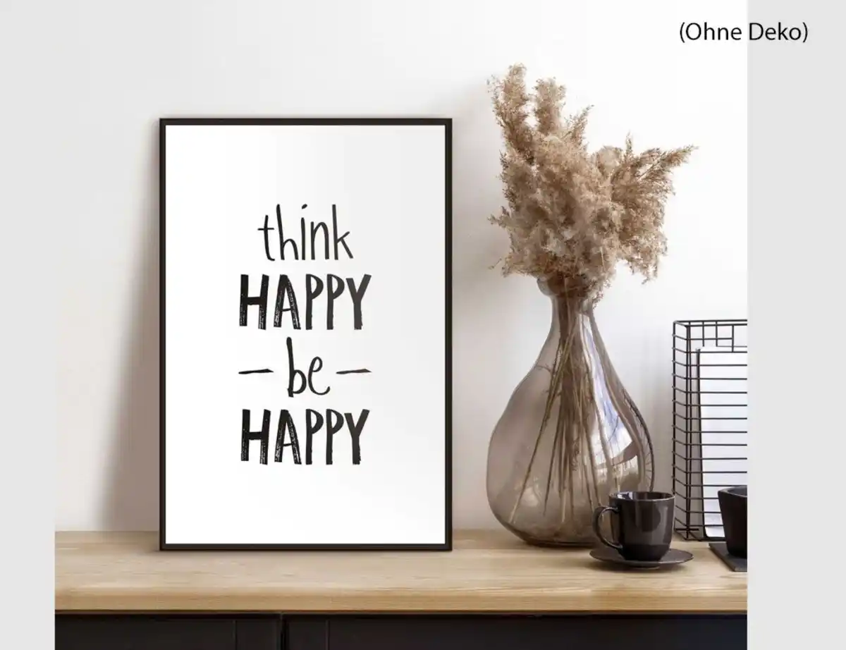 Bild 2 von Bild Slim Frame Black think happy