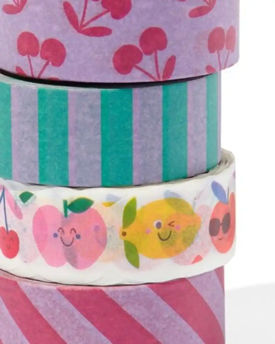 Bild 3 von 4er-Pack Washi Tape, Obst