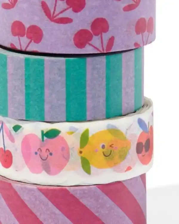 Bild 3 von 4er-Pack Washi Tape, Obst