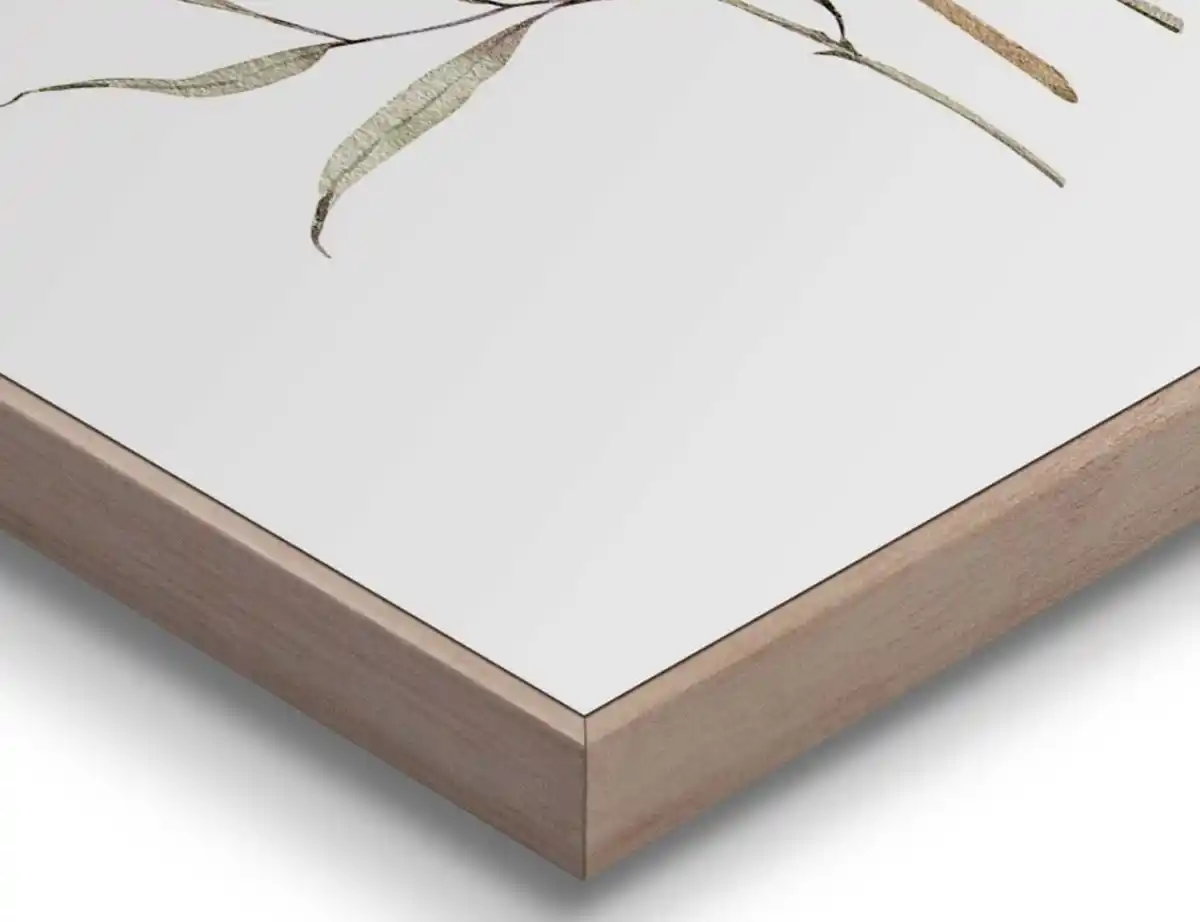 Bild 3 von Bild Slim Frame Wood Aqua Flower