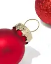 Bild 2 von 36er-Pack Mini-Weihnachtsbaumkugeln, Rot, Glas