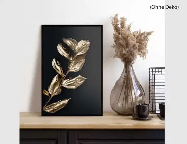 Bild 2 von Bild Slim Frame Black Blätter