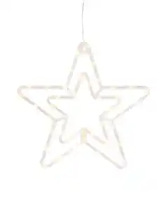 Weihnachtsstern, 34,5 × 36 cm, mit 42 LED-Leuchten