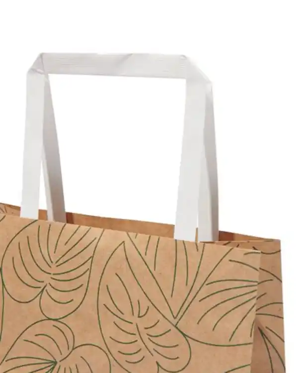 Bild 3 von 6er-Pack Geschenktaschen, Papier, 21 x 18 x 8 cm, Kraftpapier