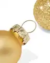 Bild 2 von 36er-Pack Mini-Weihnachtsbaumkugeln, Ø 2 cm, Glas, golden