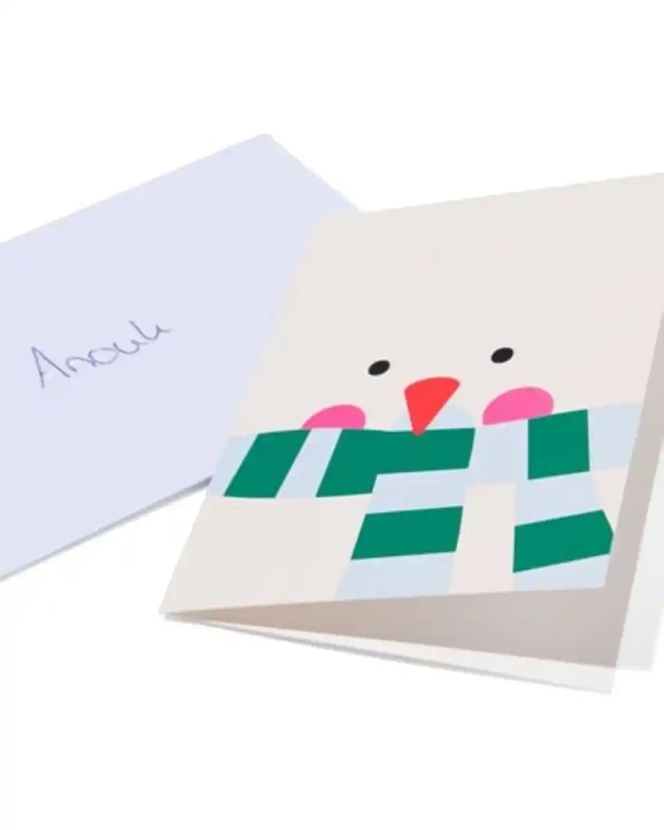 Bild 4 von 6er-Pack Weihnachtskarten klein mit Umschlag