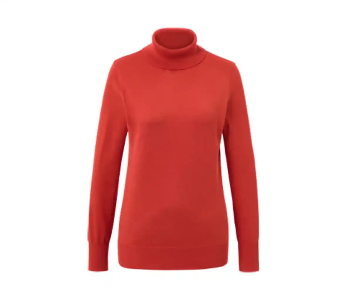 Bild 1 von Feinstrick-Rollkragenpullover, rostrot