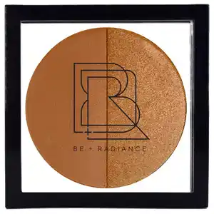 BE + Radiance - Set + Glow Probiotic Powder + Highlighter Puder 10 g 63 - DEEP /NEUTRAL + WARM GOLD