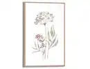 Bild 1 von Bild Slim Frame Wood Aqua Flower