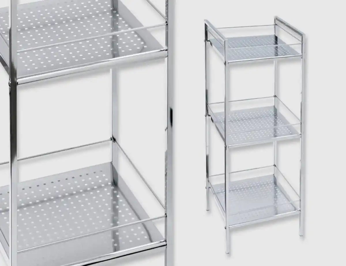 Bild 1 von Badregal Lochblechboden chrom