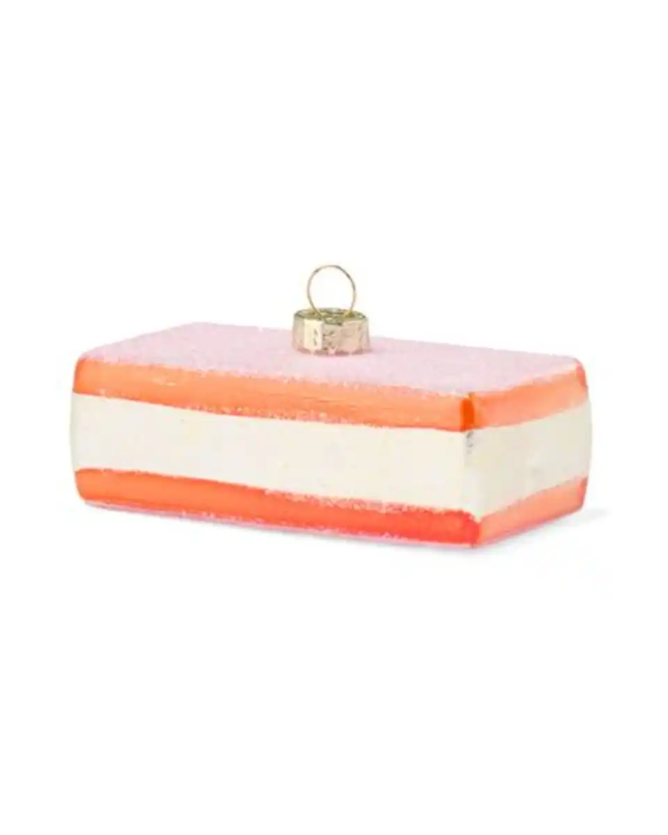 Bild 2 von Baumschmuck, Cremeschnitte, Glas, 9 cm