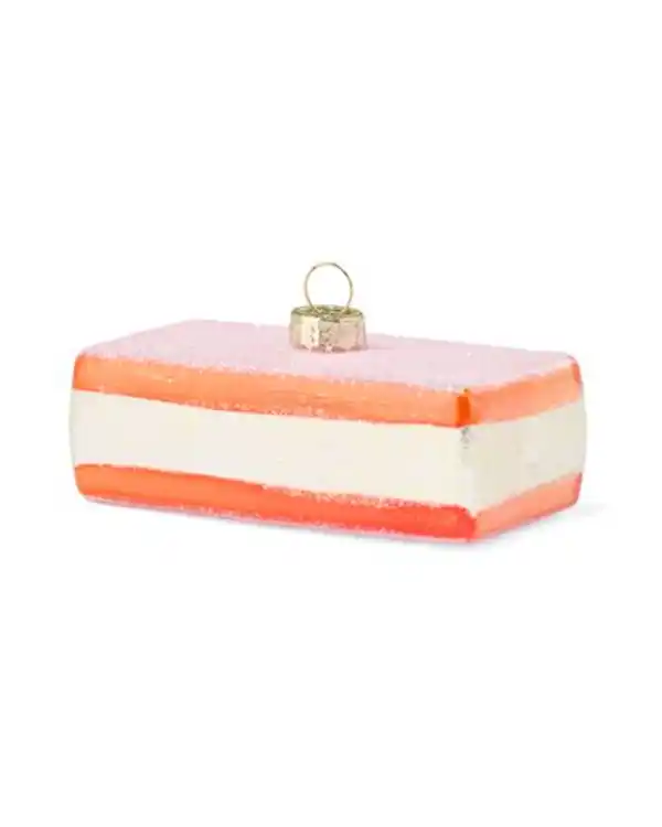 Bild 2 von Baumschmuck, Cremeschnitte, Glas, 9 cm